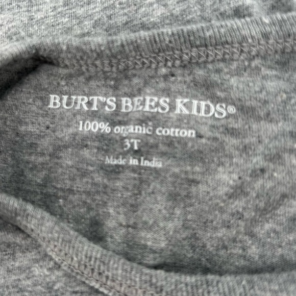 Burt’s Bees Gray Flower Ruffled Sleeveless Organic Cotton Top Size 3 T Girl’s - Picture 2 of 4